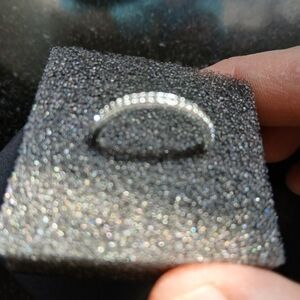 Elegant Silver Ring with Sparkling Stones